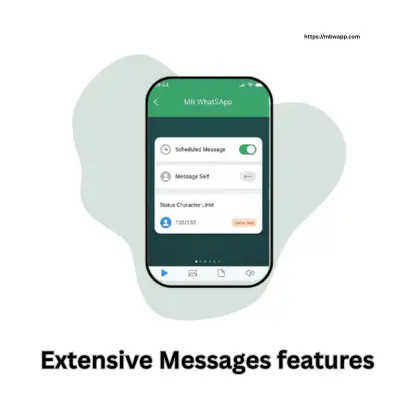 Extensive Messages features