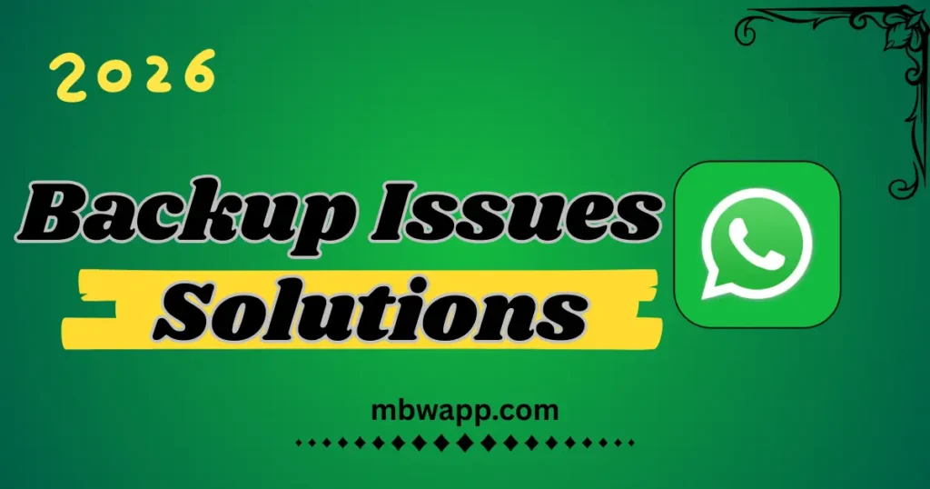 backup issues solution