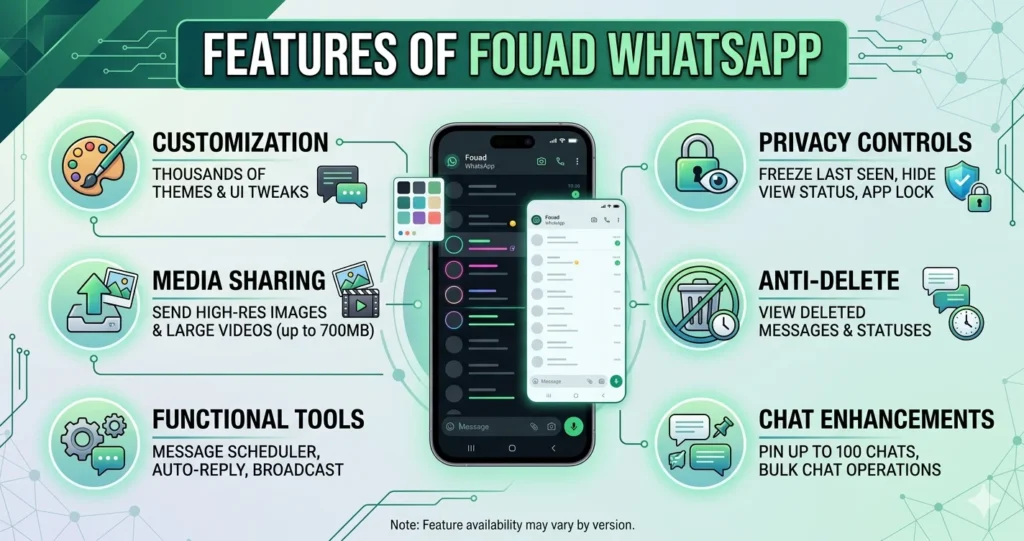 features of fouad whatsapp