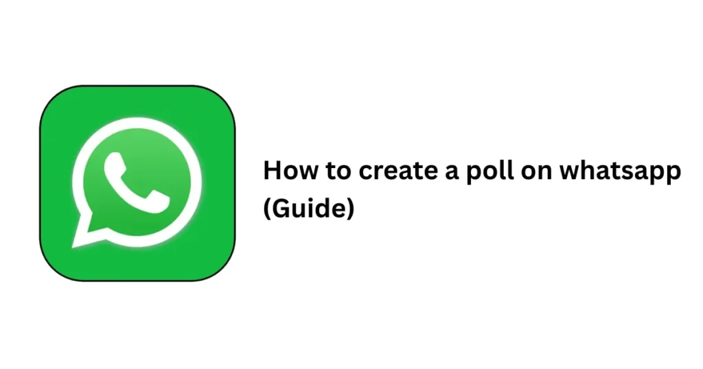 How to create a poll on whatsapp